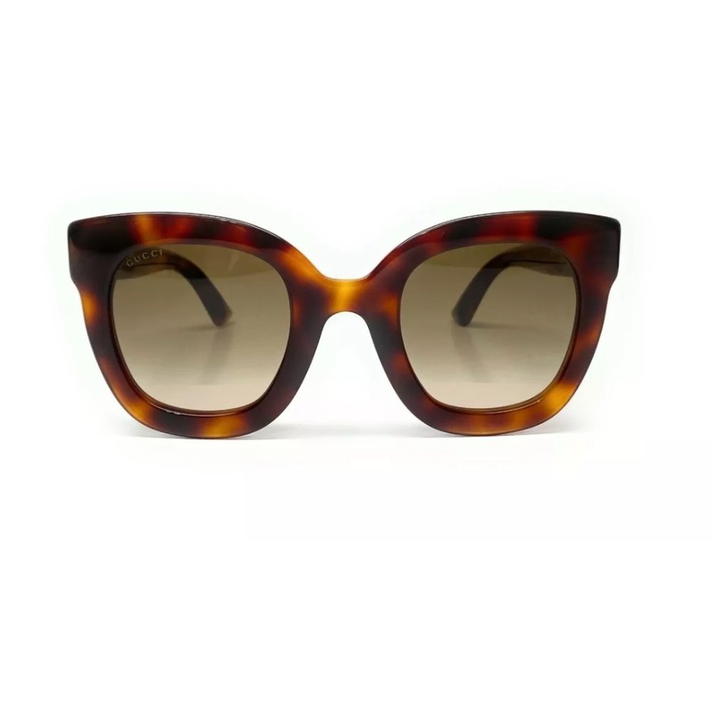 Gucci Women's Havana Brown Authentic Sunglasses - Picture 2 of 3